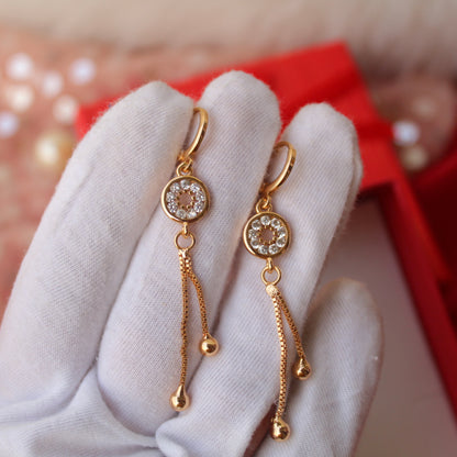 Rose Gold Elegant Bali Earrings