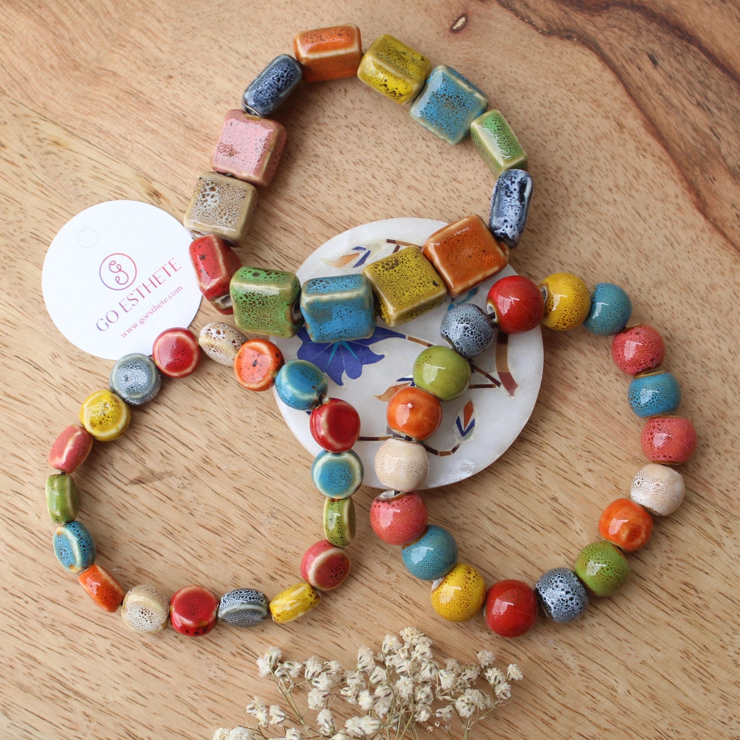 Colourful Ceramic Beads Bracelets