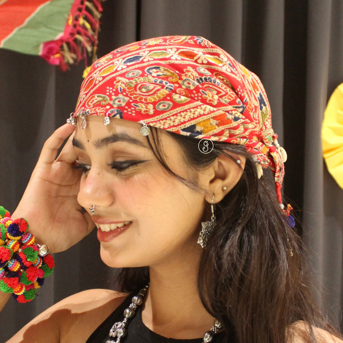 Multicolor Handcrafted Charm Bandana