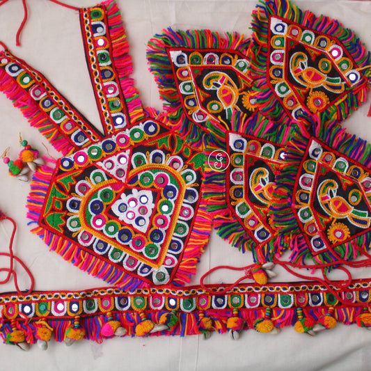 Multicolour Gujarati Gamthi Combo Set ( 5 items)