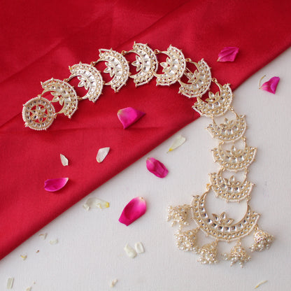 Long Kundan Work Hair/Choti Accessory