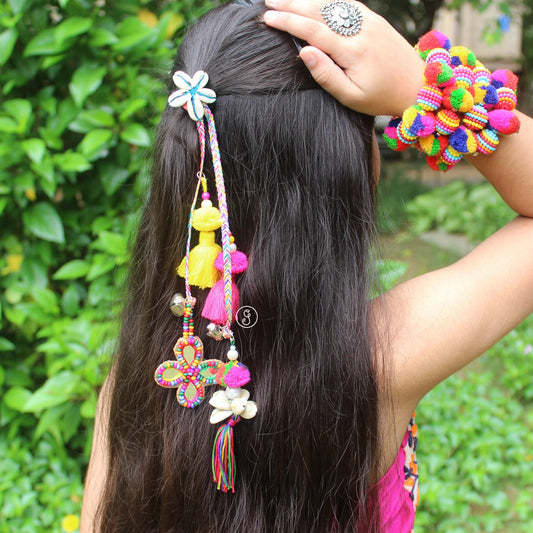 Pretty Hair Strings With Attached Rubberband