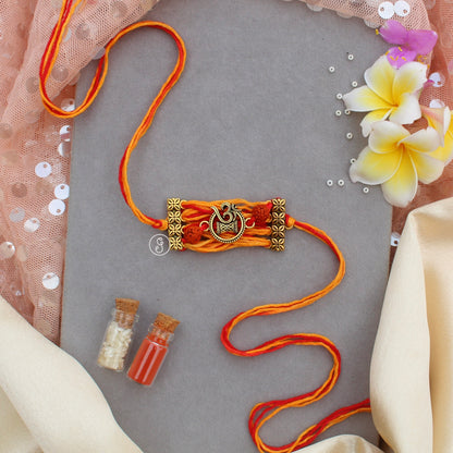 Handcrafted Divine Om Cotton Moli Rakhi