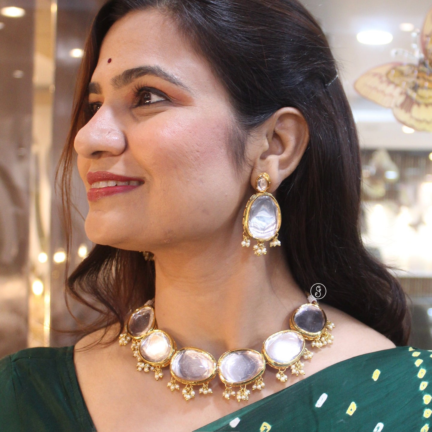 Classic Uncut Kundan Stones Premium Set