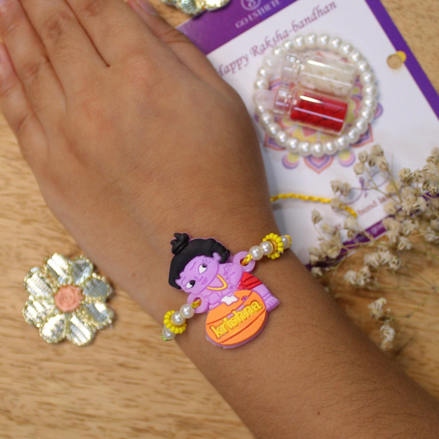 Little Krishna Cute Rakhi For Natkhat Kids