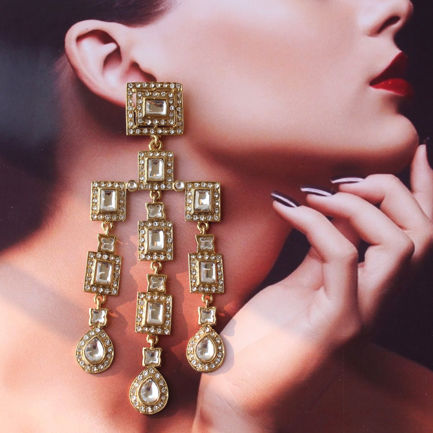 Bollywood Inspired Designer Long Earrings