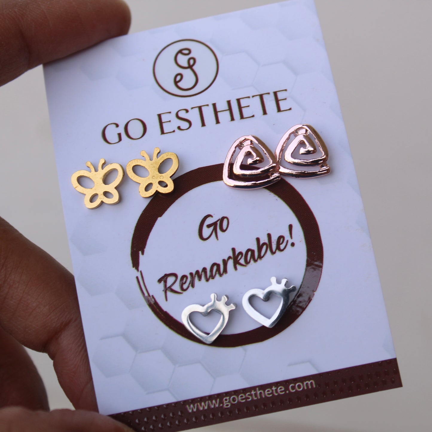 Mini Studs Combo Card (Set of 3)