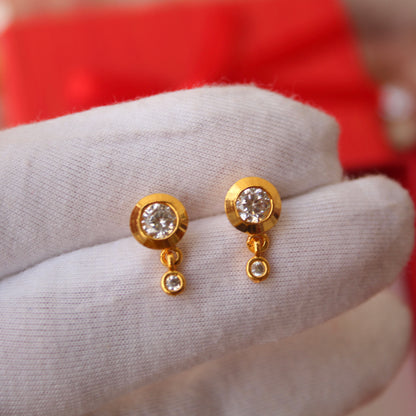 Golden Mini Diamonds Studs