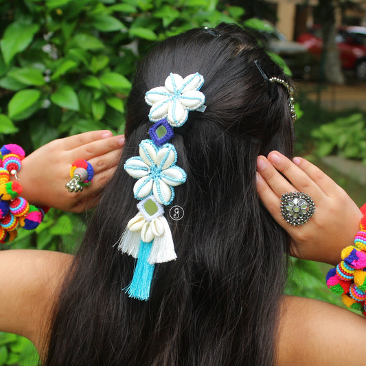 Flower Design Shells Work Hair Clip Accessory