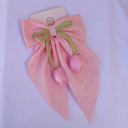 Beautiful Tulip Bow Hair Clip