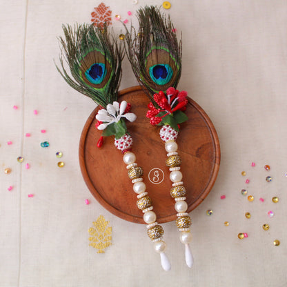 Beautiful Peacock Feather Tilak Stick