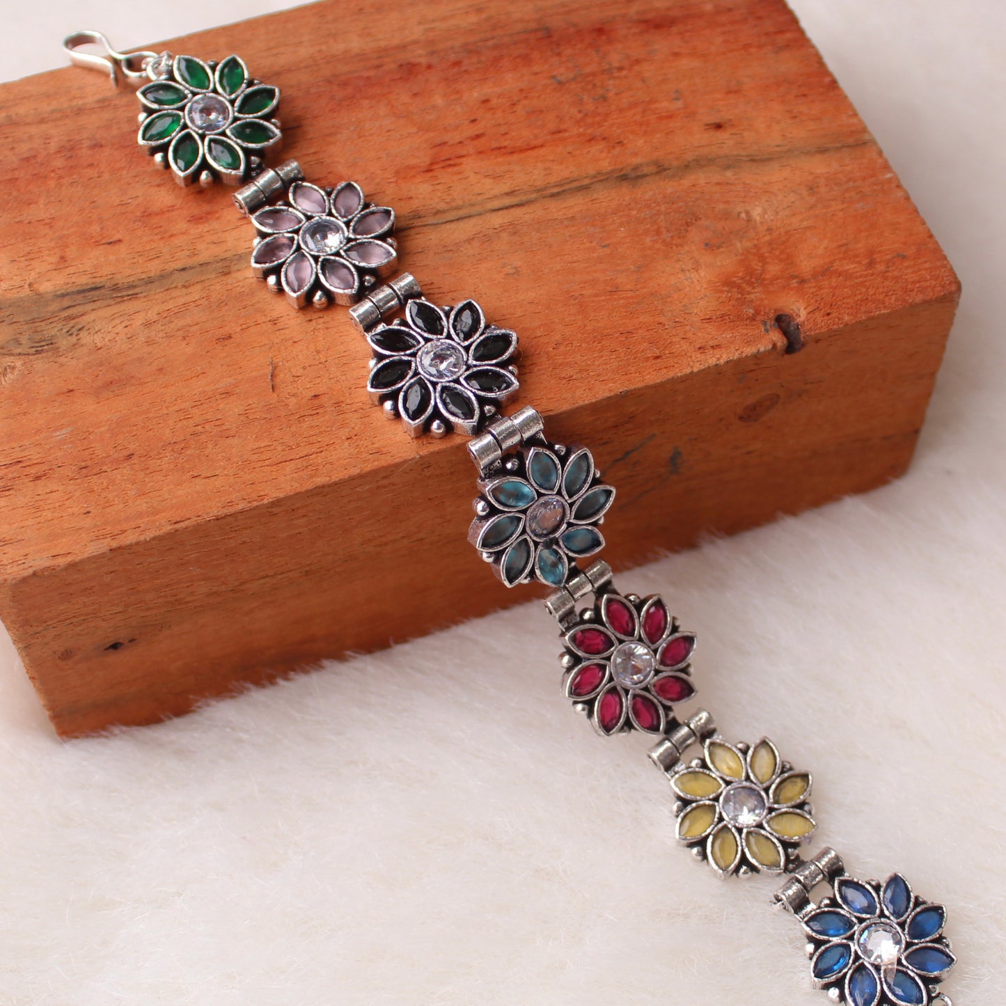 Premium Quality Multi-Colour Stones Work Bracelet