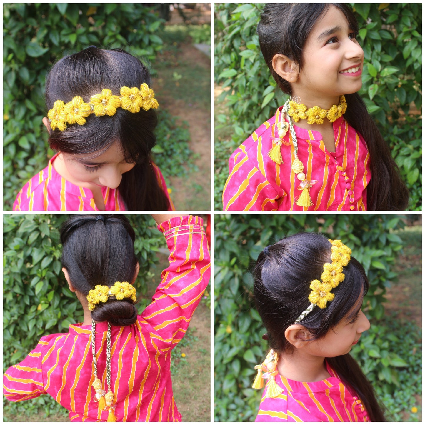 Handcrafted Crochet Floral Multi-Style Accessory