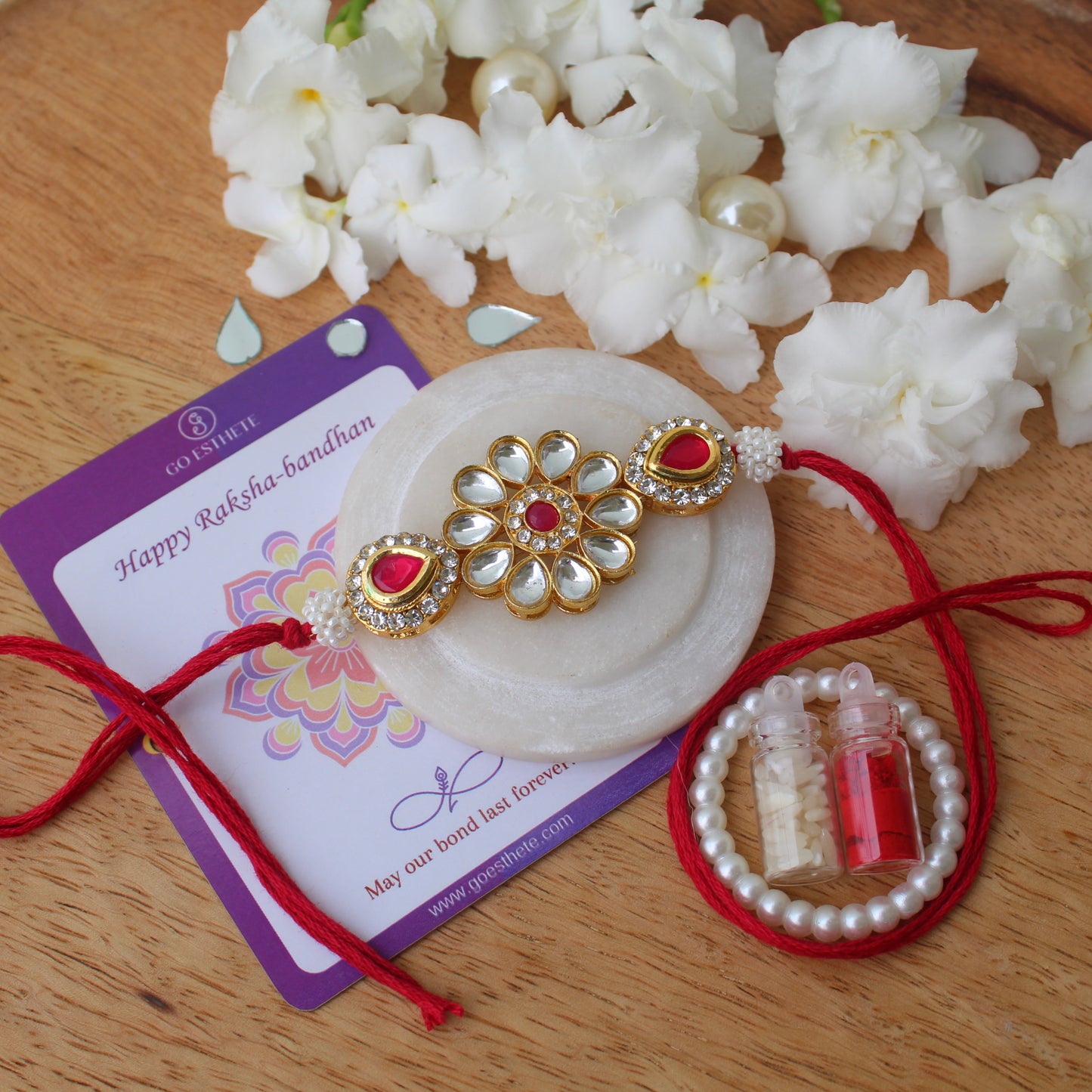 Beautiful Flower Design Premium Rakhi